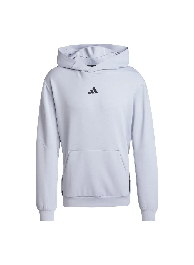 adidas Adidas D4T Hoodie Grey Hooded Sweat Sweatshirts For Men