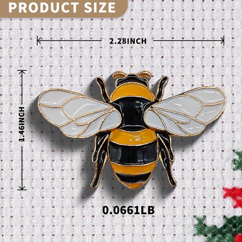 VODOZAVA Needle Minder Magnet, Magnetic Needle Minder, Needle Minders Magnetic Cross Stitch Accessories, Magnetic Needle Holder, Life Tree, Butterfly, Cats, Owl, Heart (Bee) - Image 2