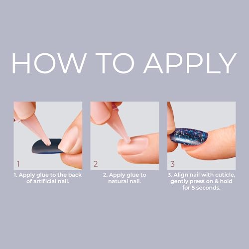 KISS Gel Fantasy, Press-On Nails, Nail glue included, 'Pure Love', Light Pink, Short Size, Almond Shape, Includes 28 Nails, 2G Glue, 1 Manicure Stick, 1 Mini File - Image 5