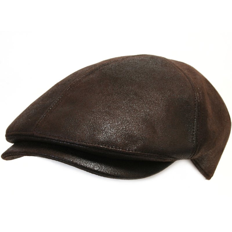 ililily Flat Cap Vintage Cabbie Hat Gatsby Ivy Irish Hunting Newsboy Stretch-fit, Dark Brown - Image 1