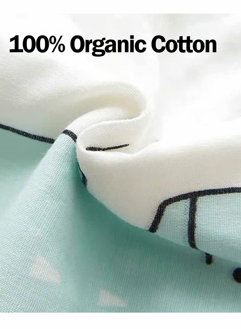 Excefore Baby Washcloths, 5 Pcs Baby Shower Washcloths Cotton Natural Soft Face Towels 30X30 CM - Image 2