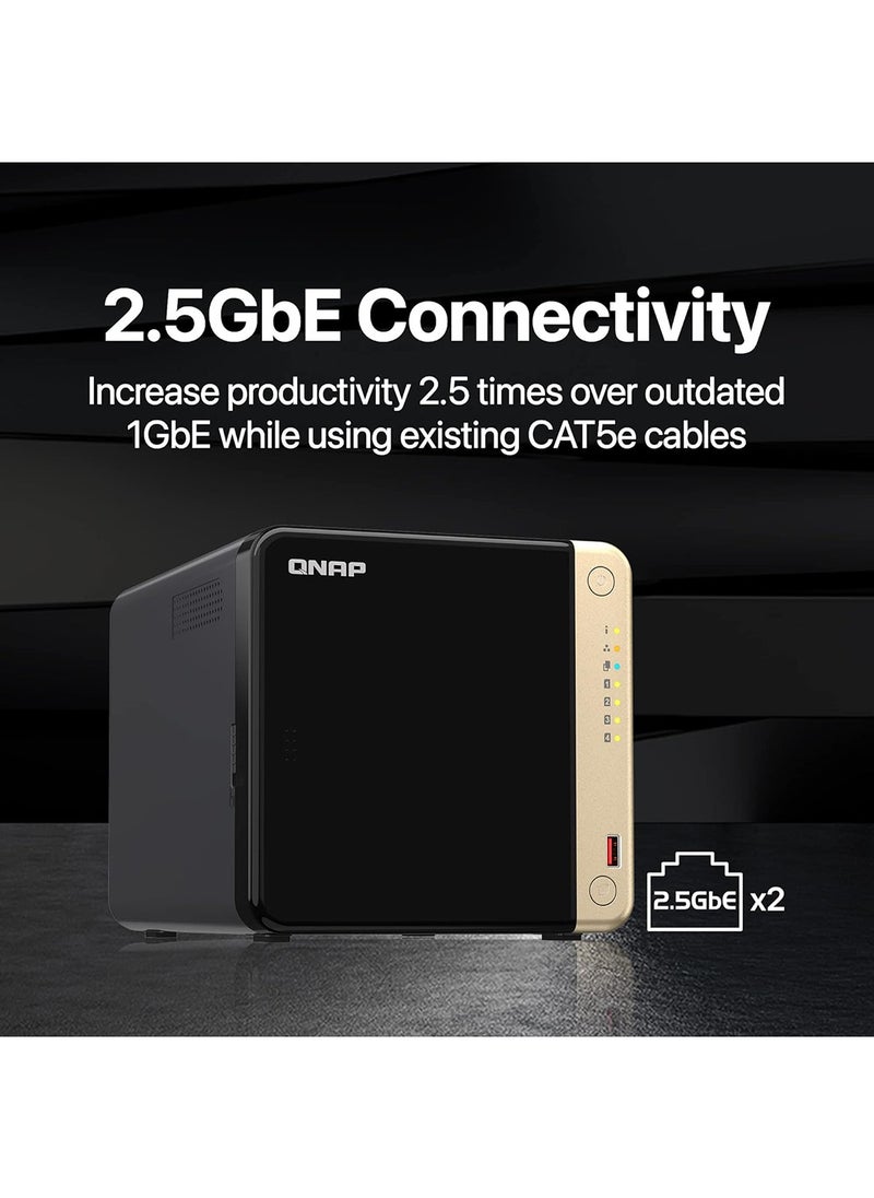 4-Bay Desktop NAS N5105- TS-464-8G