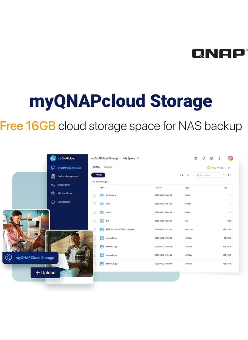 4-Bay Desktop NAS N5105- TS-464-8G