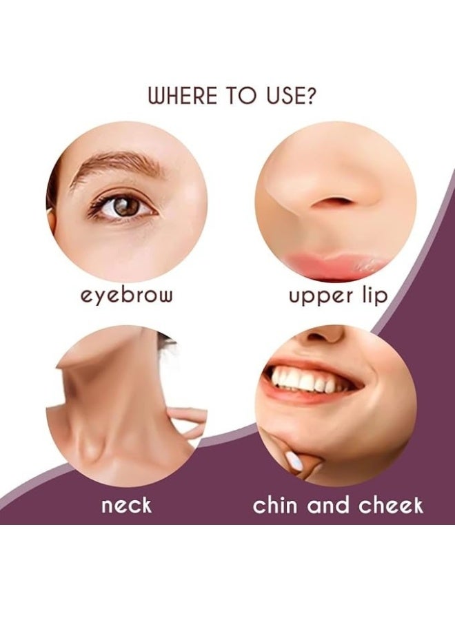 طقم ملقط خيط لإزالة شعر الحواجب والوجه والجسم للنساء، يُستخدم لتحديد الحواجب وتشذيبها، وأداة/ماكينة/أجهزة إزالة شعر الوجه والذقن والشفة العليا (جهاز + 10 خيوط) - Image 2