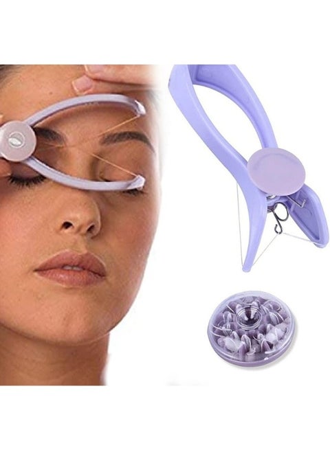 Women's Eyebrow Face and Body Hair Threading Tweezer Kit Used For Eyebrows Lining & Trimming, Face, Chin & Upper Lip Hair Removing Tool/machine/epilators (1 Epilator With 10 Threads)