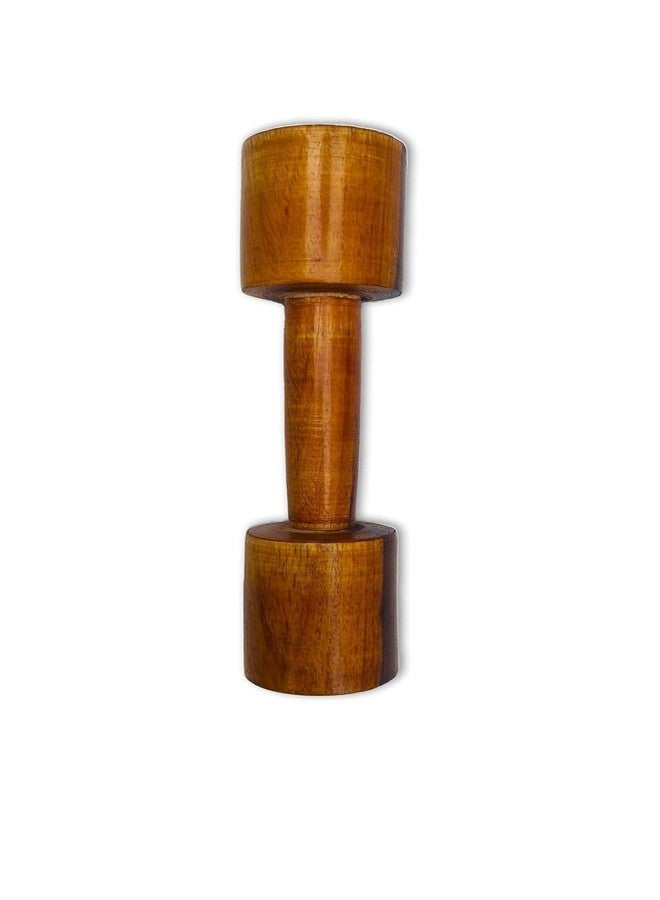 Aywal Wooden Dumbbells for PT | For Kids | For Warm Up Exercises | For Girls and Boys | Premium wood | Good Finishing pack of 4 (2 pair) brown color - Image 2