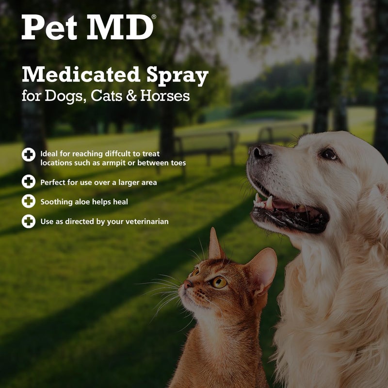 Pet MD Topical Spray for Dogs, Cats, and Horses with Essential Fatty Acids, Aloe and Vitamin E - 8 oz - Image 3