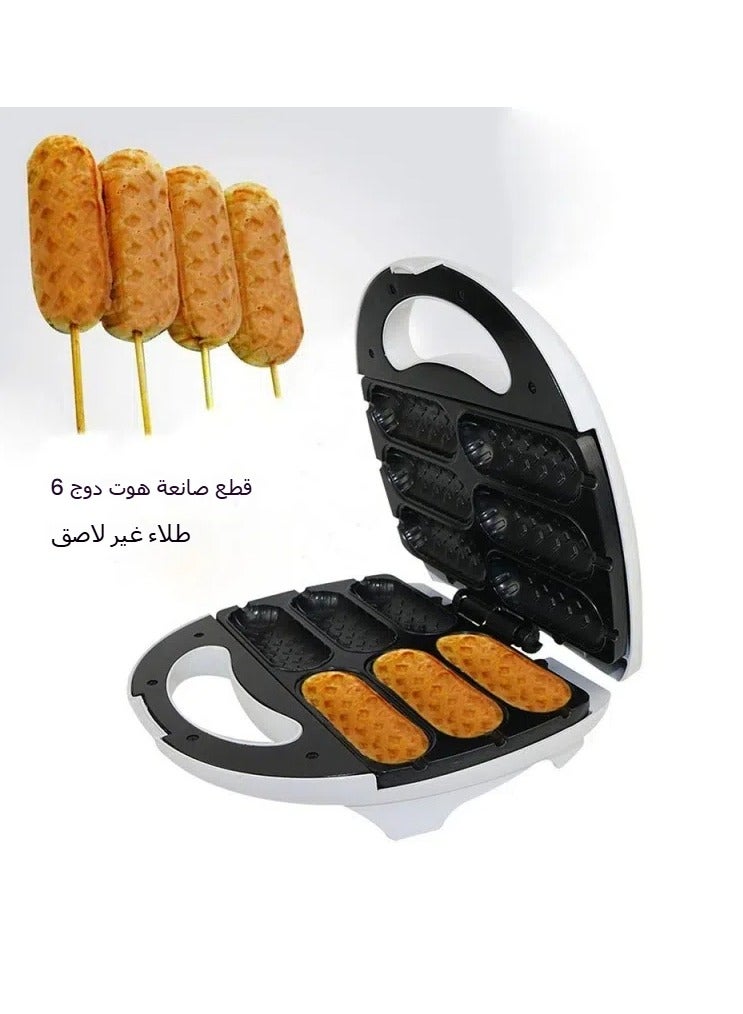 110V Home Hot Dog Machine Grilled Sausage Machine Breakfast Machine Grilled Ham Machine Grilled Sausage Machine Ham Sausage Machine Frying Machine - Image 3