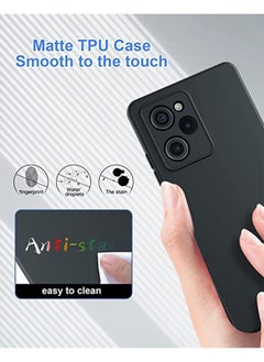 Generic Xiaomi Poco X5 Pro Case Cover, Liquid Gel Rubber Bumper Case with Soft Microfiber Lining Cushion Slim Hard Shell Shockproof Protective Cover for Xiaomi Poco X5 Pro (Black)  - Image 2