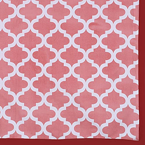 INDHOME LIFE INDHOME LIFE Pure Cotton Abstract Style Jaipuri Style Center Table Cloth Cover Red Colour 60 inches X 90 inches 6 Seater - Image 4