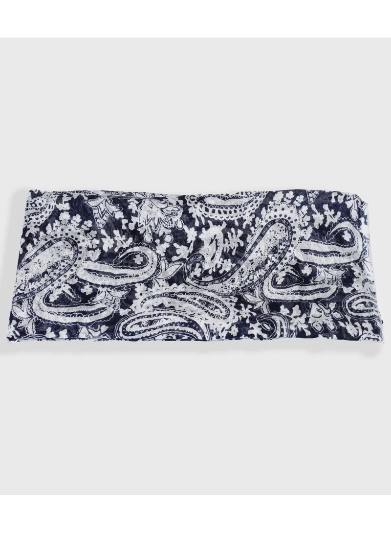 Amica  Hijab Natural Fiber Soft Head Scarf for Women - Blue for Women | Best Price UAE