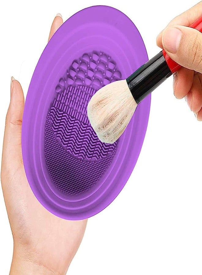 B-LADY Silicone Makeup Brush Cleaning Mat, Cosmetic Brush Cleaner, Brush Cleaning Pad, Foldable Makeup Brush Cleaning Bowl, Suitable for Makeup Brush, Makeup Sponge, Powder Puff - Image 4