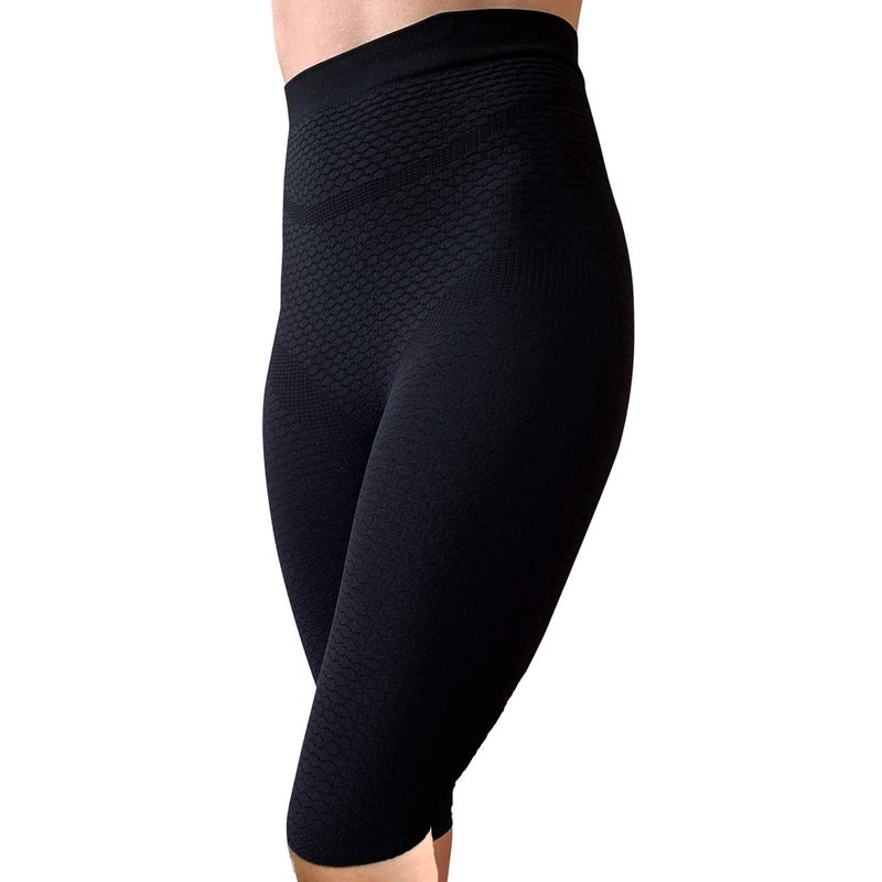 BioflectÂ® Compression Shorts with Bioactive Raised Massaging Knit for Support and Comfort - XL Black - Image 1