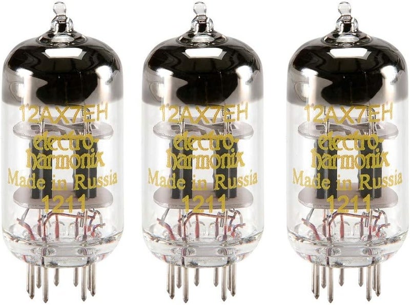 Vacuum Tube, 12AX7 Matched Trio, Instrument-Amplifier Tubes, Polished Finish