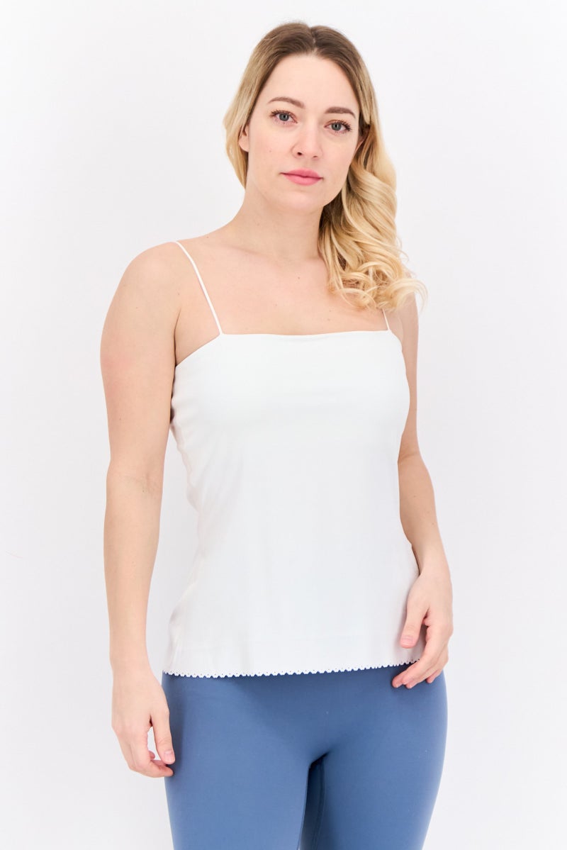 Nike Women Sportswear Fit Sleeve Less Training Top, White - Image 1