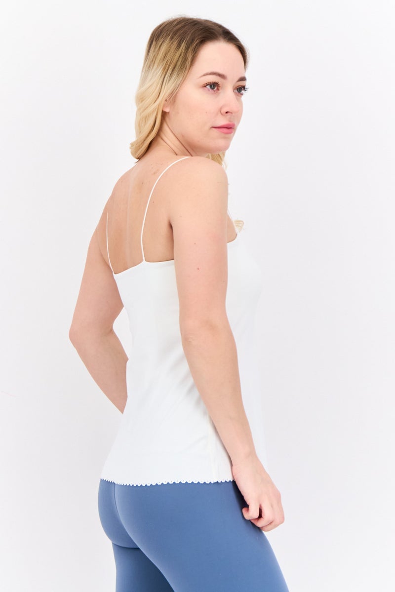 Nike Women Sportswear Fit Sleeve Less Training Top, White - Image 2