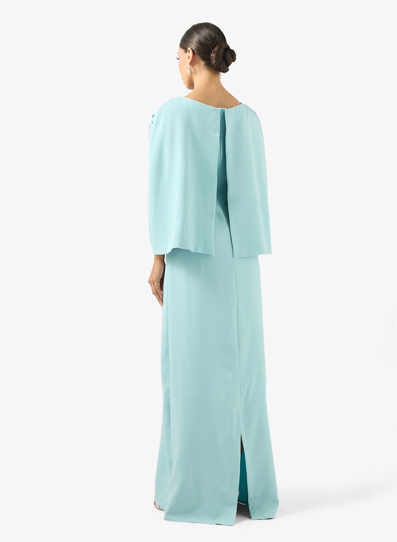 ايرا فستان ماكسي بأكمام كاب مزينة - Image 2