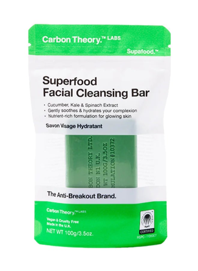Carbon Theory Superfood Facial Cleansing Bar 100g - Image 1