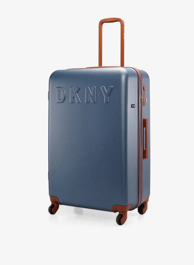 دكني Men's Logo Detail Hardcase Trolley Bag with Retractable Handle 28-L - Check-In