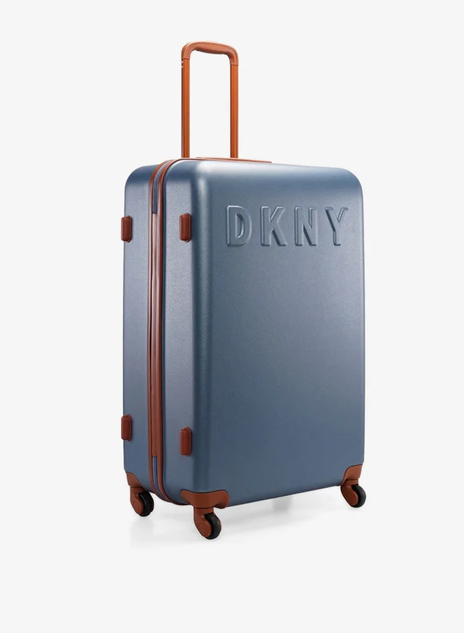 دكني Men's Logo Detail Hardcase Trolley Bag with Retractable Handle 28-L - Check-In