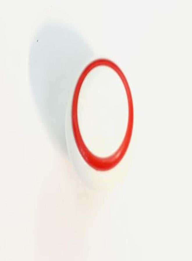 مقبض زر خزانة المطبخ بمقبض سحاب أبيض وأحمر وأزرار إسبانية كبيرة الحجم - Image 2