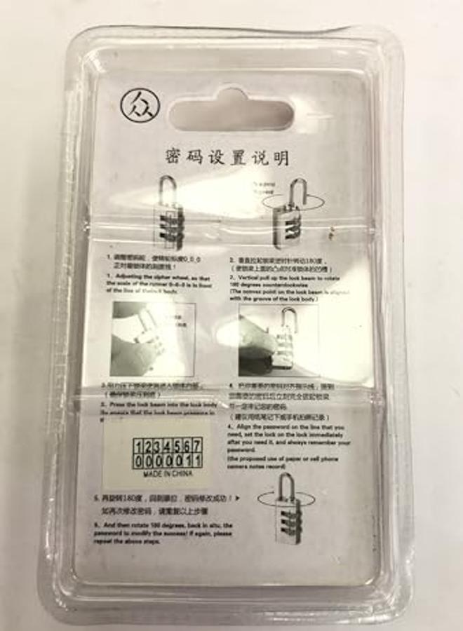 Brass Padlock Length 34Mm Width 22Mm 4 Digits Lock Material Pure Brass - Image 4