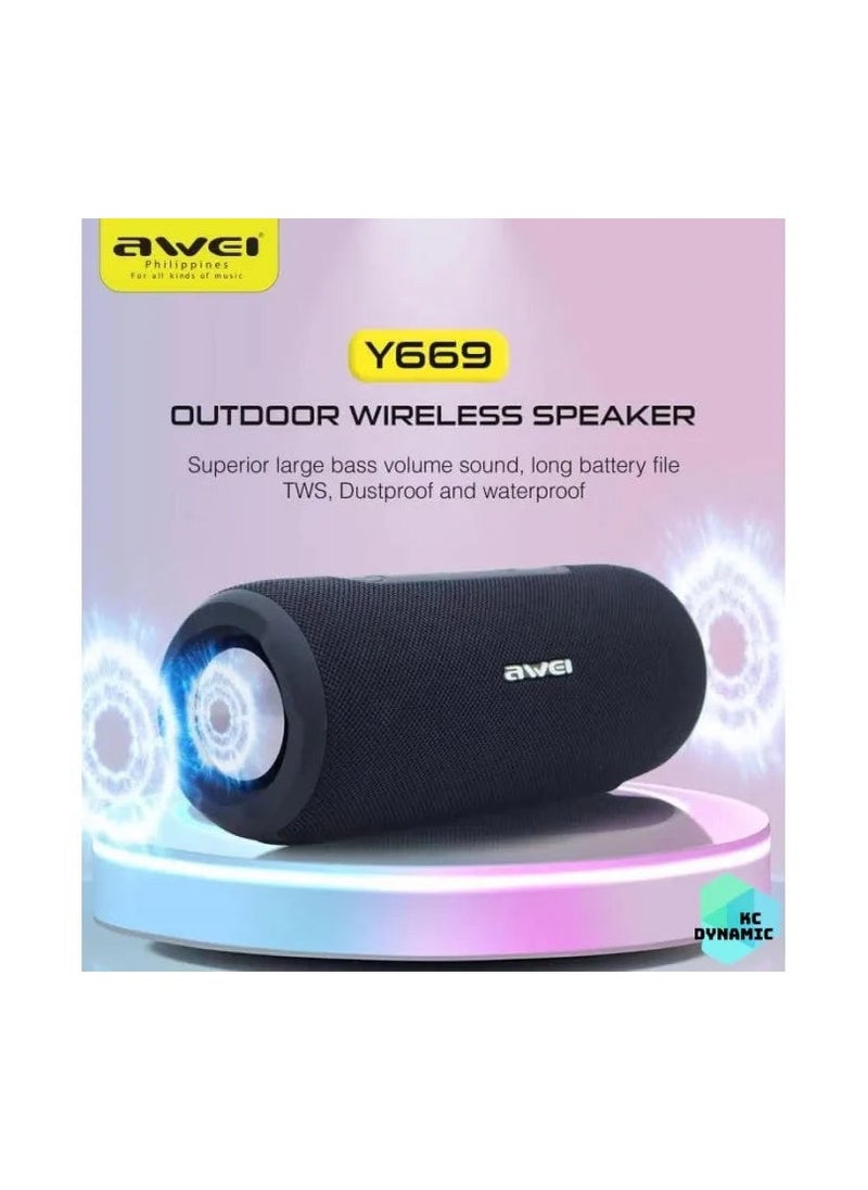 أوي AWEI Outdoor Wireless Speaker Y669  - Image 4