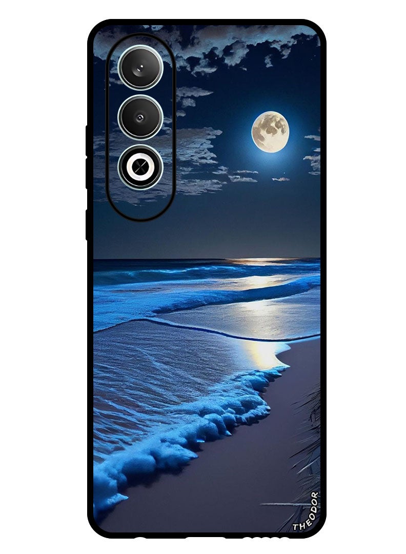 Theodor Protective Case Anti Scratch Shock Proof Bumper Cover For Oppo K12 Waves And Moon - Image 1