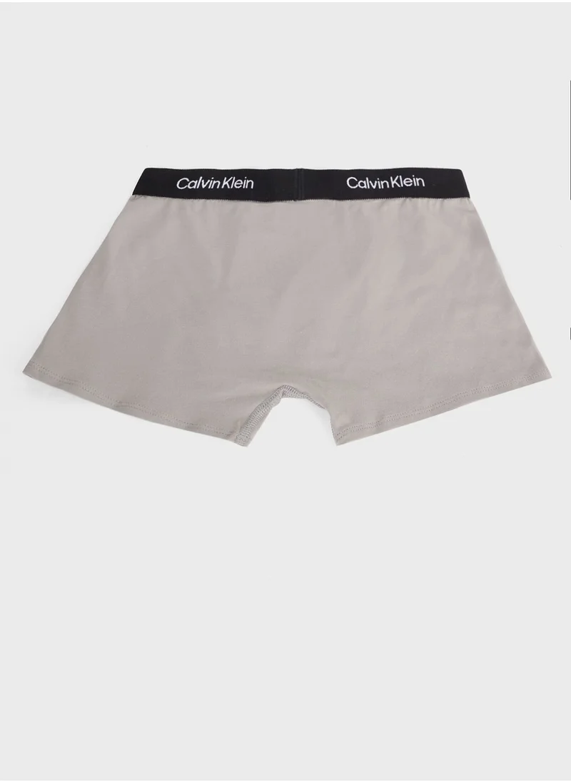 Calvin Klein Jeans Kids 3 Pack Logo Trunks