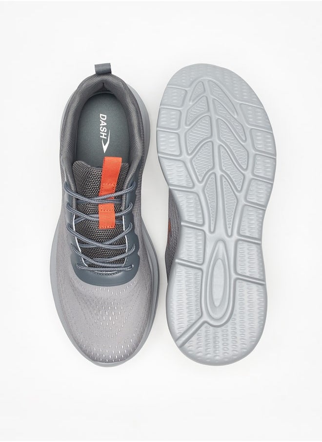 Dash Textured Sports Shoes with Lace-Up Closure  - Image 4