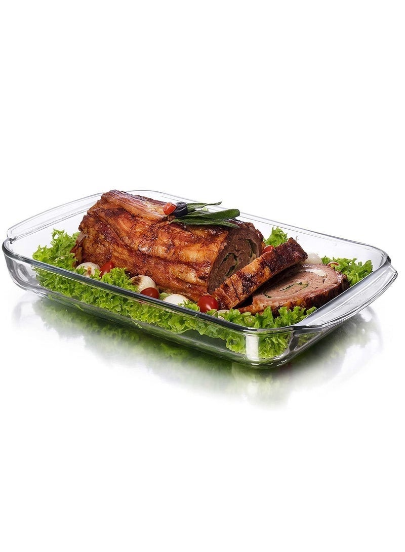 Arabest Glass Baking Dish set of 4 Size 0.8L, 1.6L, 2.0L and 2.6L (Small, Medium, Large and Extra Large sizes) for Cooking- Baking and Roasting- Casserole Dish- Borosilicate Glass- Dishwasher Safed loaf tray, - Image 2
