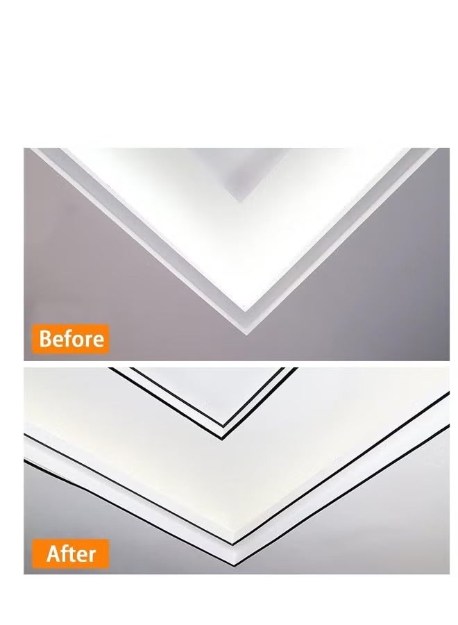 Wall Trim Molding, Self-Adhesive Wall Trim, Waterproof And Moisture-Proof Sealing Strip,Peel And Stick Metal Trim,Suitable For Diy Wall Decoration Strips On Mirror Frames, Cabinets, Tiles, Etc. In Homes, Restaurants And Other Places.  - Image 3