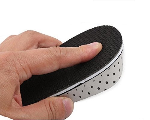 erioctry One Pair Breathable Memory Foam Height Increase Insole Invisible Increased Heel Lifting Inserts Shoe Lifts Shoe Pads Elevator Insoles for Men Women (3.3cm Height) - Image 3
