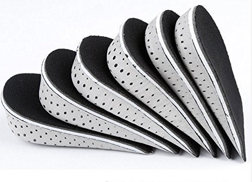 erioctry One Pair Breathable Memory Foam Height Increase Insole Invisible Increased Heel Lifting Inserts Shoe Lifts Shoe Pads Elevator Insoles for Men Women (3.3cm Height) - Image 5