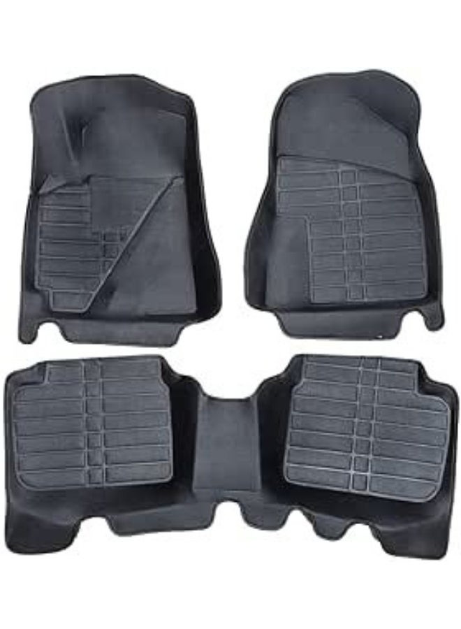 Custom-Fit 5D Car Floor Mats - Premium 3-Piece Set - Waterproof & All-Weather Interior Protection - Durable & Elegant Design for Daily Use - Image 1