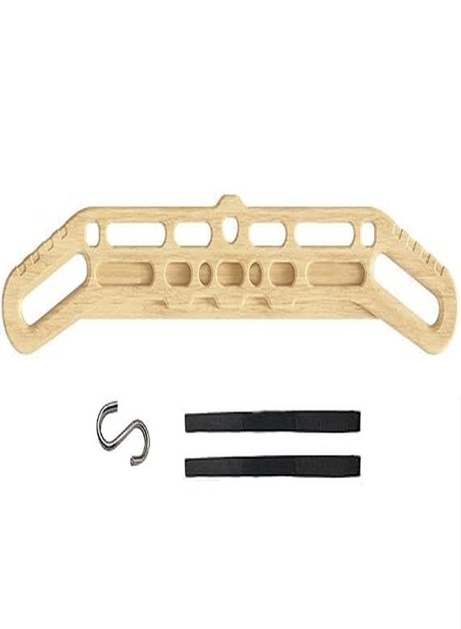 Keebori Portable Wooden Hangboard for Climbing Training - Fingerboard Grip Strength Trainer with Multiple Holds - Rock Climbing & Bouldering Pull-Up Board (Big) - Image 3