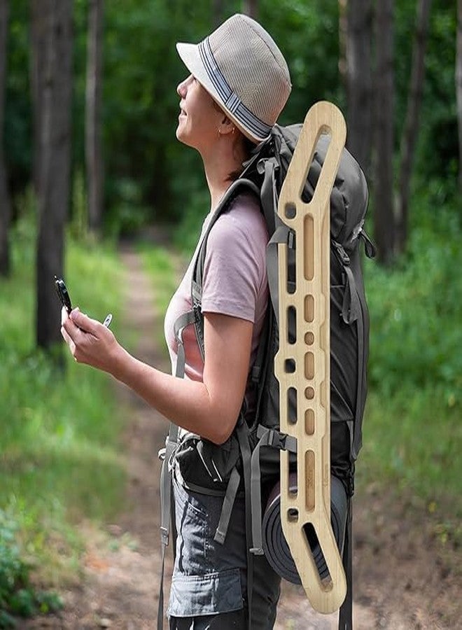 Keebori Portable Wooden Hangboard for Climbing Training - Fingerboard Grip Strength Trainer with Multiple Holds - Rock Climbing & Bouldering Pull-Up Board (Big) - Image 5