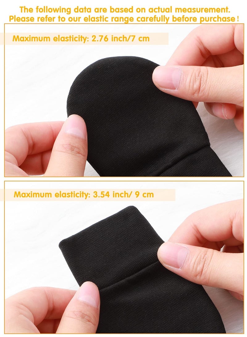 Newborn Baby Fetal Cap and Gloves Set - 6 Cute Cotton Accessories for Hospital (White, Grey, Blue, Black, Dark Blue, Brown) - Beanie and Mittens for Maternity Birth. - Image 5