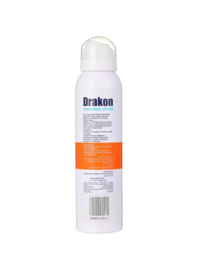 Drakon Sunscreen Lotion Spray With SPF50 2 Pieces 400Ml - Image 3