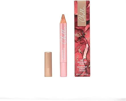 Chella Highlighter Makeup Pencil Vegan Cruelty Free Paraben Free Gluten Free Use as a Highlighter Concealer and Under Eye Liner Deep Matte - Image 3