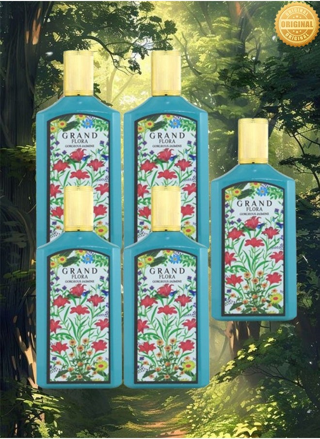 Flora 5 Pieces Grand Flora Gorgeous Jasmine Perfume 100ml EDP  - Image 1