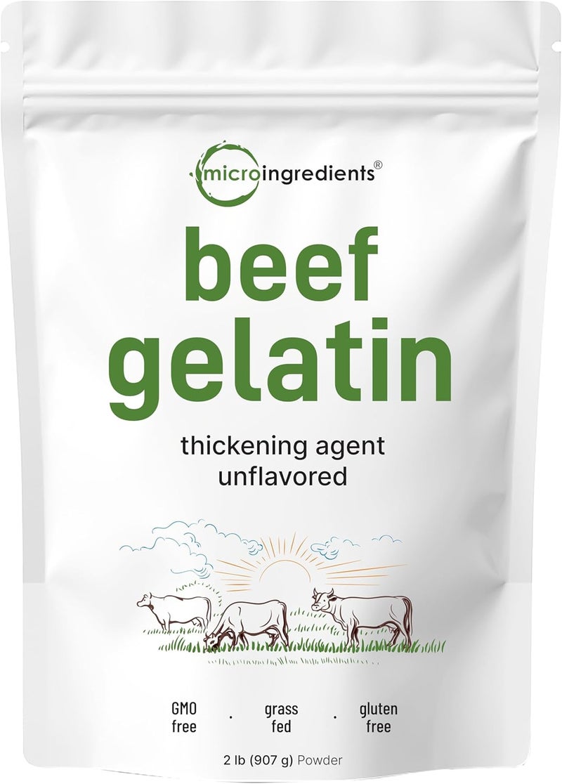 Micro Ingredients Beef Gelatin Powder 2LB - Image 1