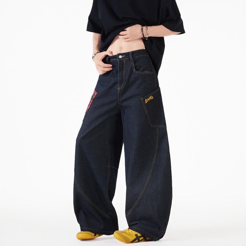 Unisex Casual Daily Denim Jeans - Image 5