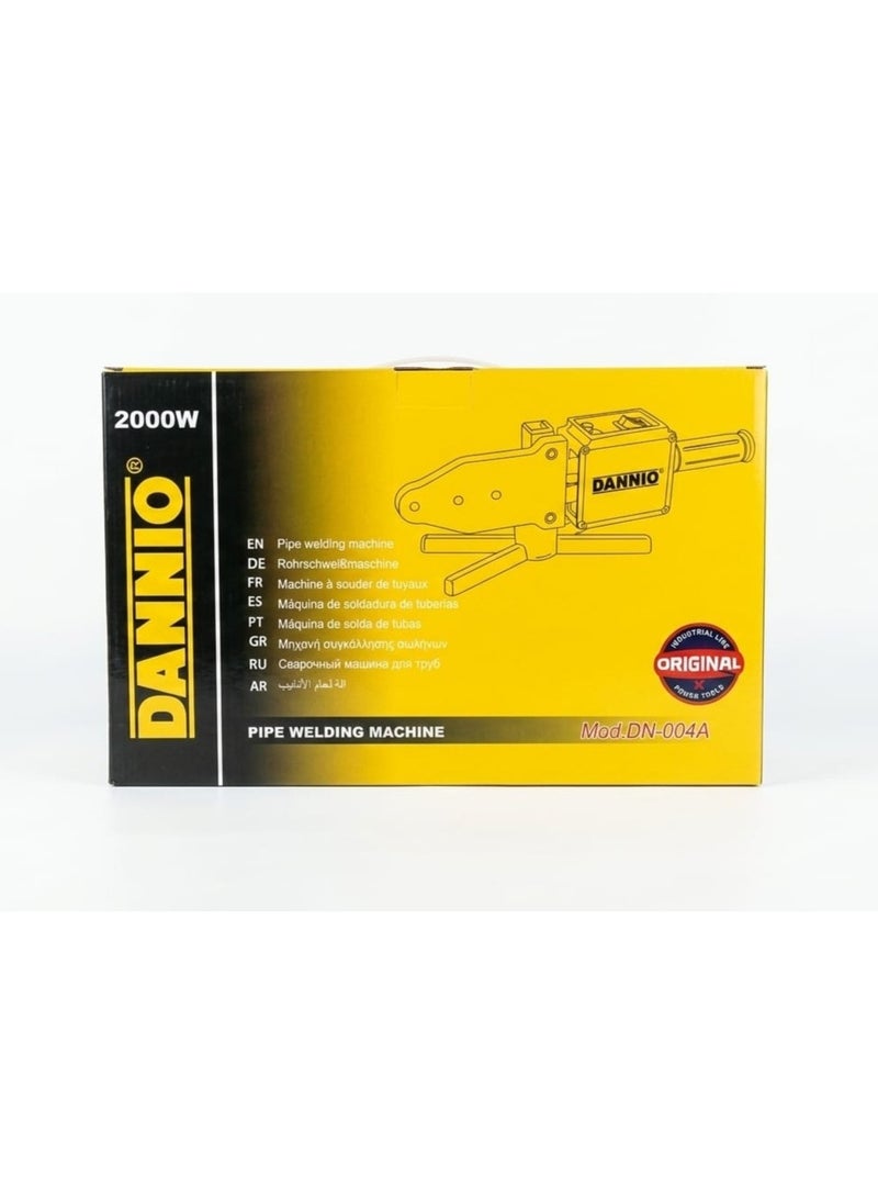 Dannio Plastic Pipe Welding Machine, Plastic Pipe Welding Kit, With 6 Diffrent Size Welding Head, PPR/PE Pipe Electric Heating Hot-Melt Tool, 0-320℃ Adjustment, With Iron Box + Heatproof Gloves + Pipe Scissors + Screw Driver + Measuring Tape, - Image 4