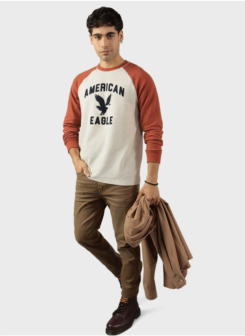 American Eagle Graphic Print Sweatshirt