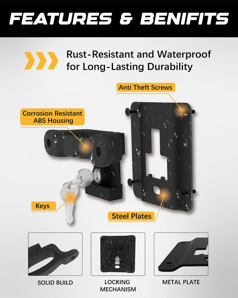 RETRUE Tie Down Anchors for F150 F250 F350 â€“ Heavy-Duty Premium Truck Bed Tie Down & Anchors Supports Up to 1,000 lbs Capacity, Rust-Resistant & Upgraded F150 BoxLink Truck Bed Accessories 4Pcs - Image 4
