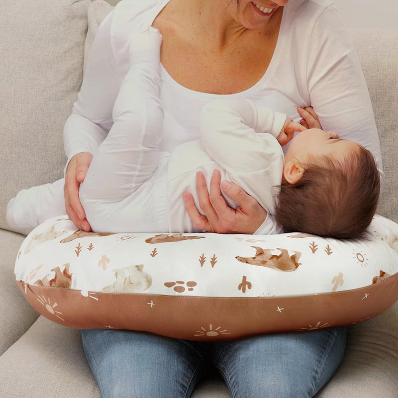 GRSSDER Nursing Pillow Cover Stretchy Minky Removable Nursing Covers for Breastfeeding Pillows, Ultra Soft Comfortable Slipcover for Boy and Girls, Sunny Bear - Image 3