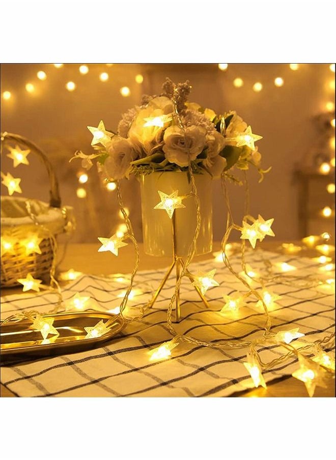 ZERIFAM - Double Layers Sheer Mesh Round Lace Princess Mosquito Net Tent with Stars String Lights - Image 1