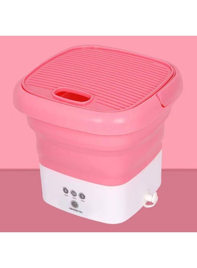 Portable Foldable Washing Machine – Mini Electric Washing Machine for Travel, Trips, and Apartments, Easy to Carry and Store, Blue - Image 5