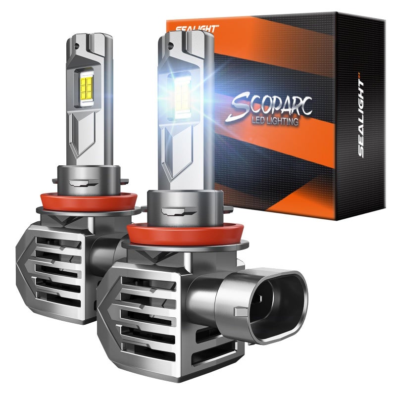 SEALIGHT S7S H9H8H11 Fog Lamps 60000LM Brightest in 6500K Cool White 3Mins Easy Installation 10 Years Lifespan PlugNPlay IP68 Waterproof 2 Pack - Image 2